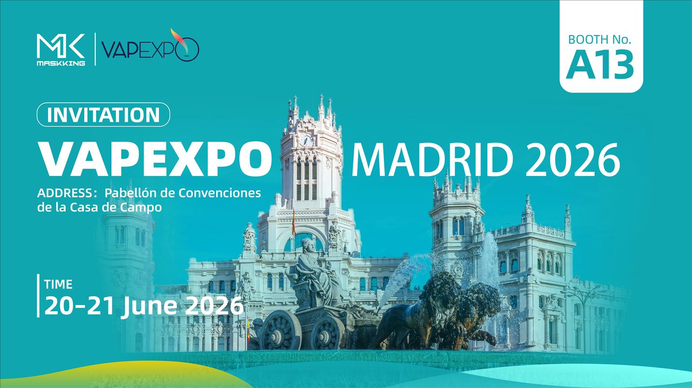 Maskking Showcases TPD-Compliant Vape Systems at VAPEXPO MADRID 2026
